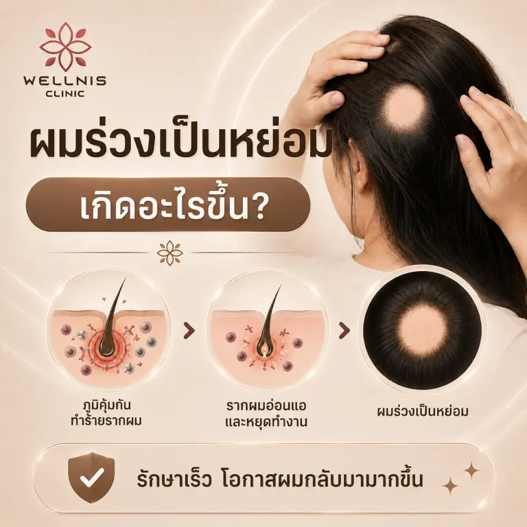 ผมร่วงเป็นหย่อมเกิดจากอะไร
