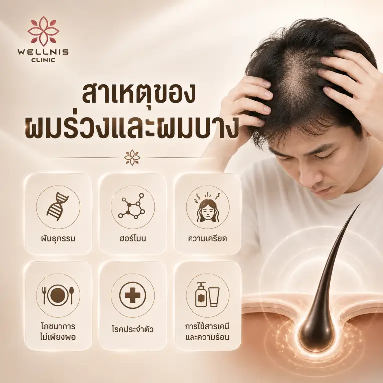 สาเหตุของผมร่วงและผมบาง