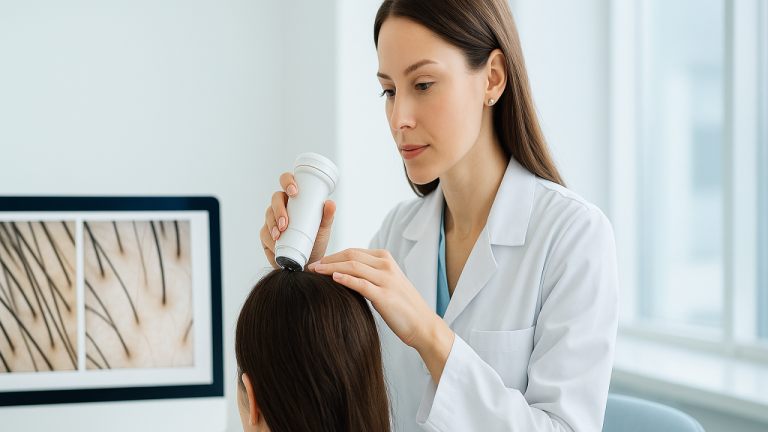 ตรวจหาสาเหตุผมร่วง ด้วยการตรวจรากผมที่ Wellnis Clinic